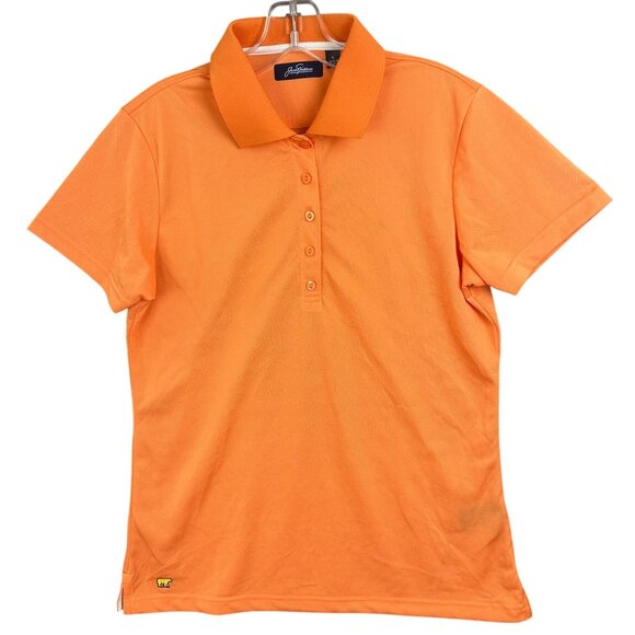 Vintage 1980’s Jack Nicklaus Polo Shirt L Polyester Golden Bear - Picture 1 of 10